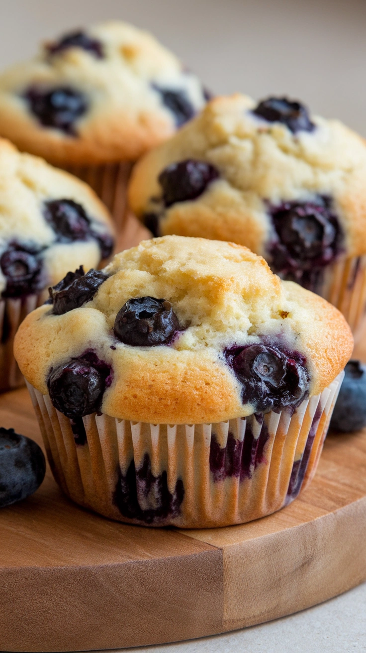 Vegan Banana Blueberry Muffins