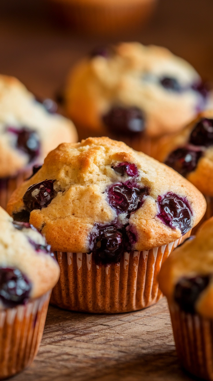 Vegan Blueberry Muffins