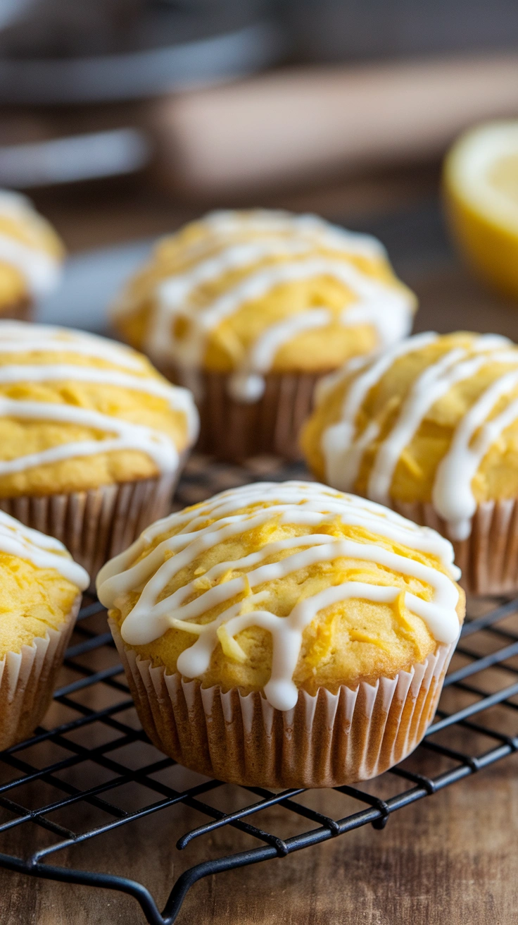 Vegan Lemon Summer Squash Muffins