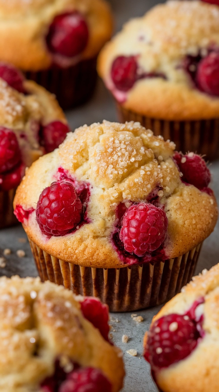 White Chocolate and Raspberry Muffins