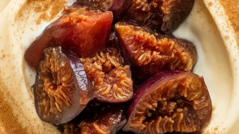 Albanian Stewed Fig Pudding - Featured