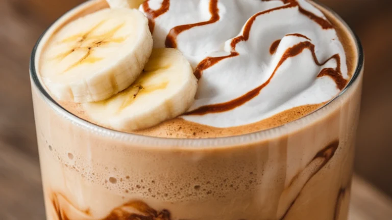 Banana Coffee Frappe - Featured