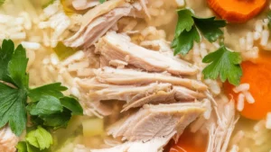 Chicken Brown Rice Soup - Featured