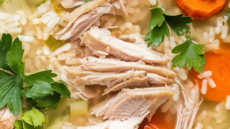 Chicken Brown Rice Soup - Featured