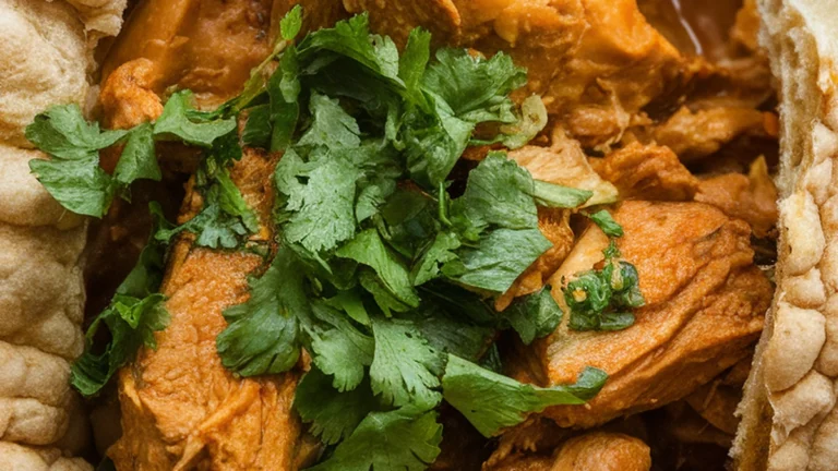 Dorowot Fitfit (Ethiopian Chicken Stew Salad) - Featured
