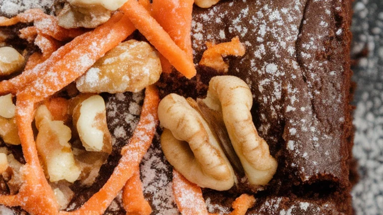 Egg White Carrot Brownies - Featured